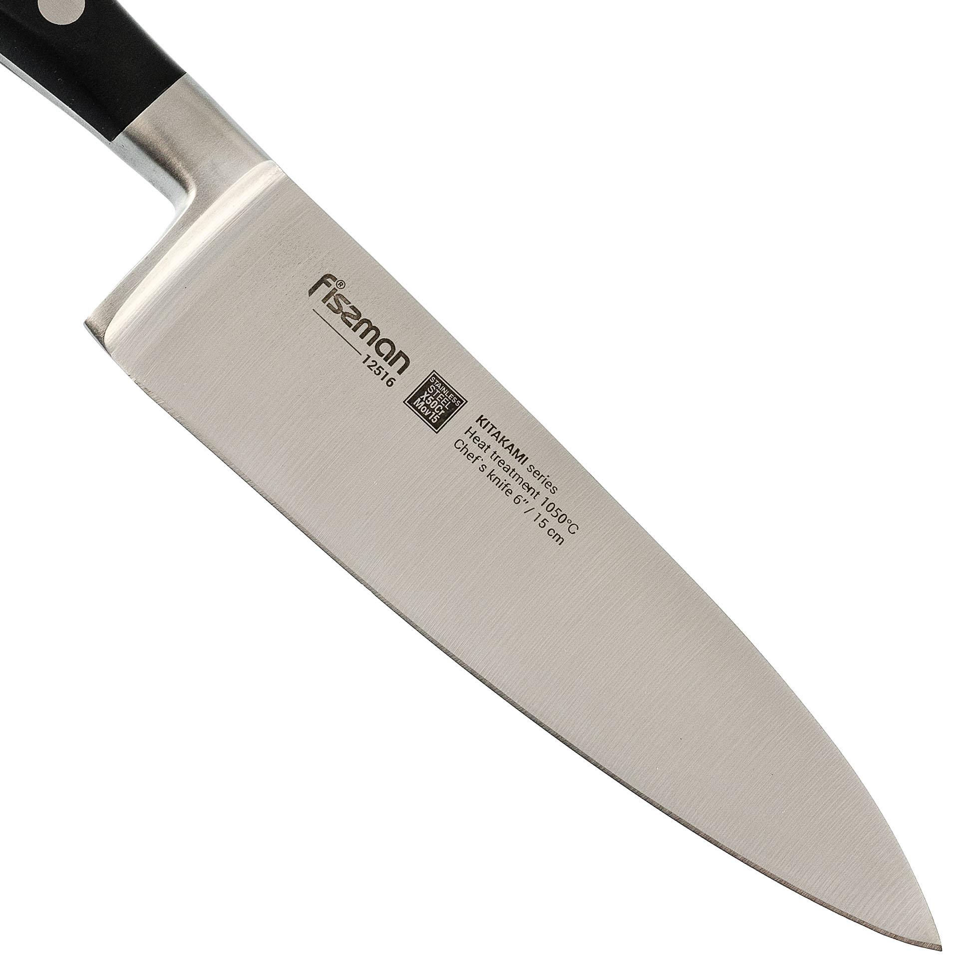 Нож кухонный Fissman поварской KITAKAMI 15см, сталь X50CrMoV15 - фото 2