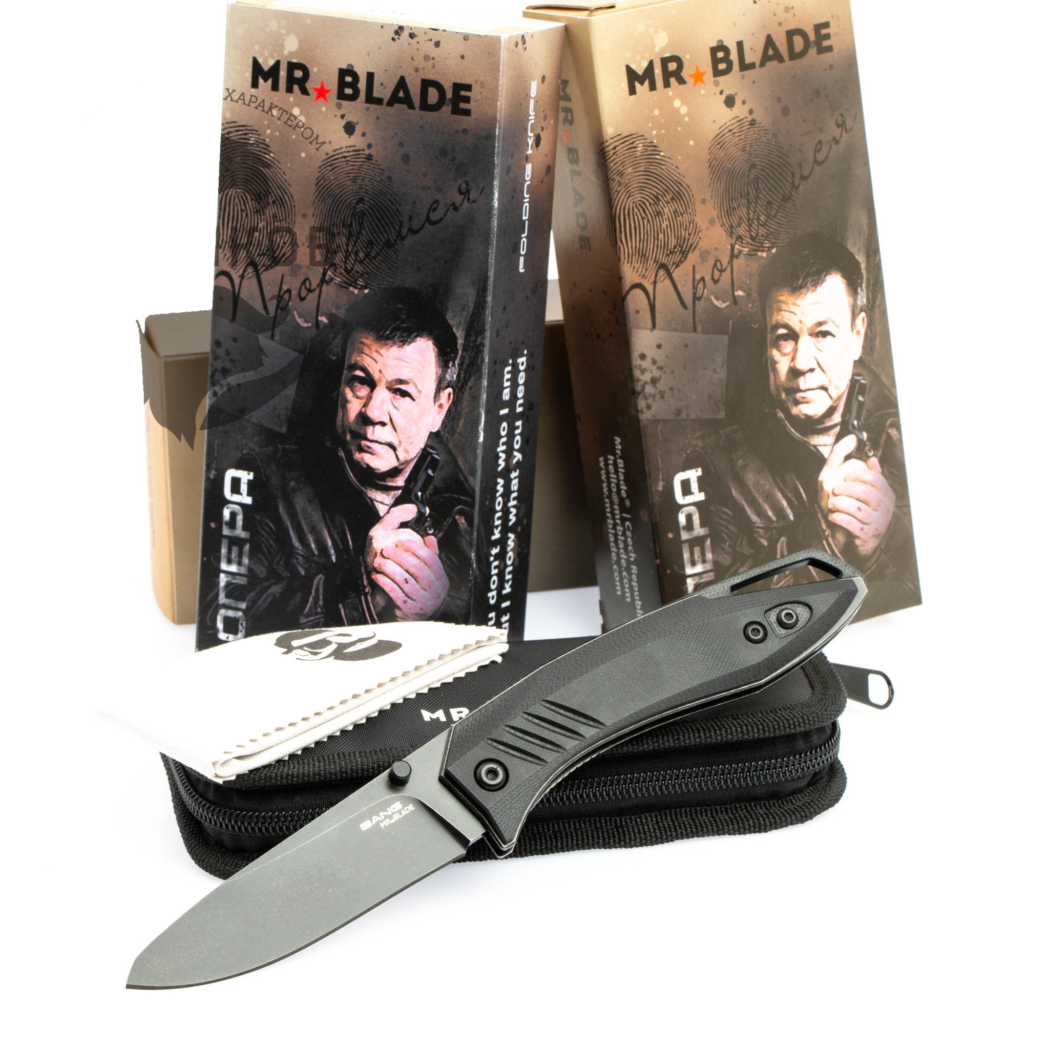 Складной нож Bang Blackwash, Mr.Blade от Ножиков