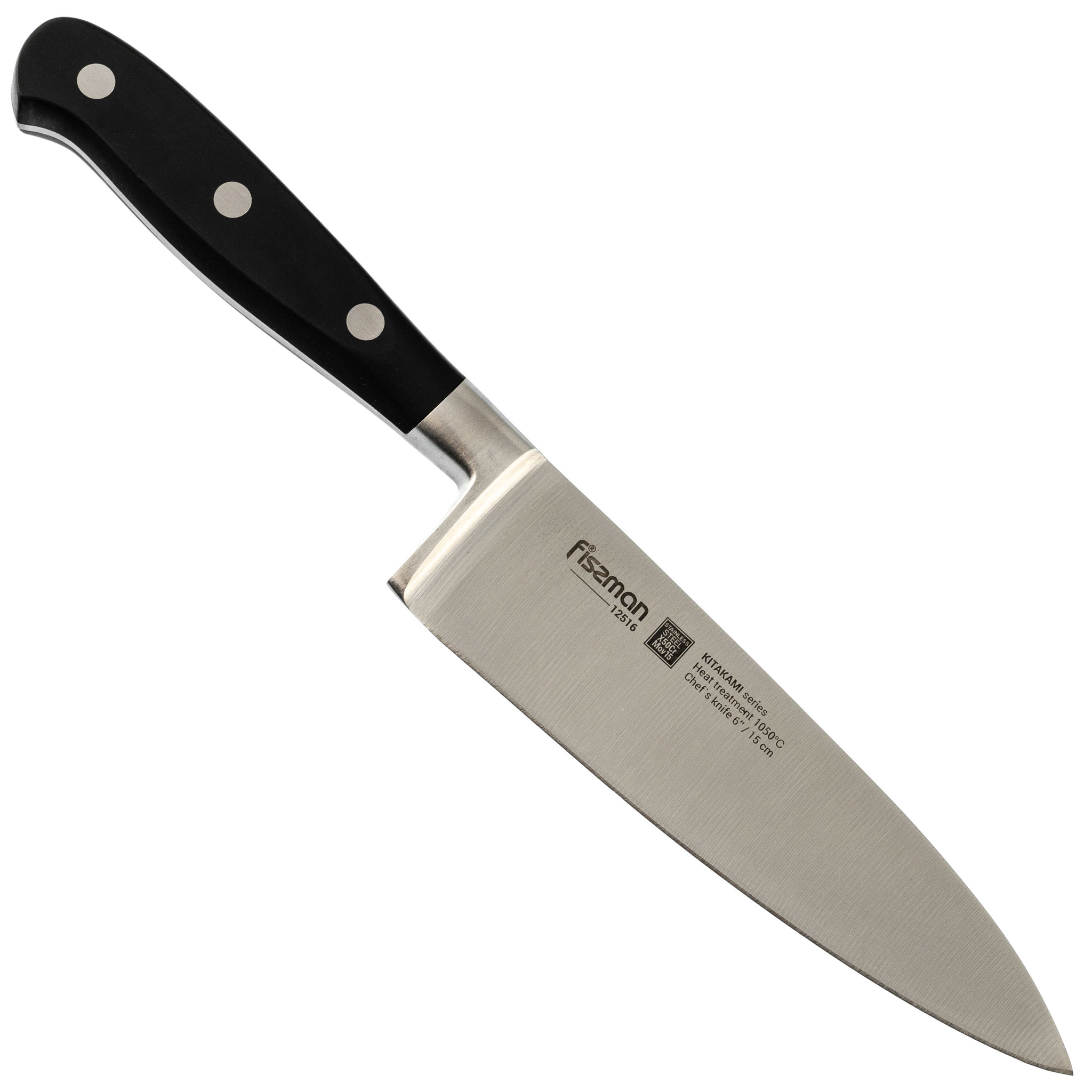 Нож кухонный Fissman поварской KITAKAMI 15см, сталь X50CrMoV15