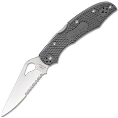 Фото Нож складной Spyderco Byrd Cara Cara 2, сталь 8Cr13MoV, рукоять серый термопластик FRN