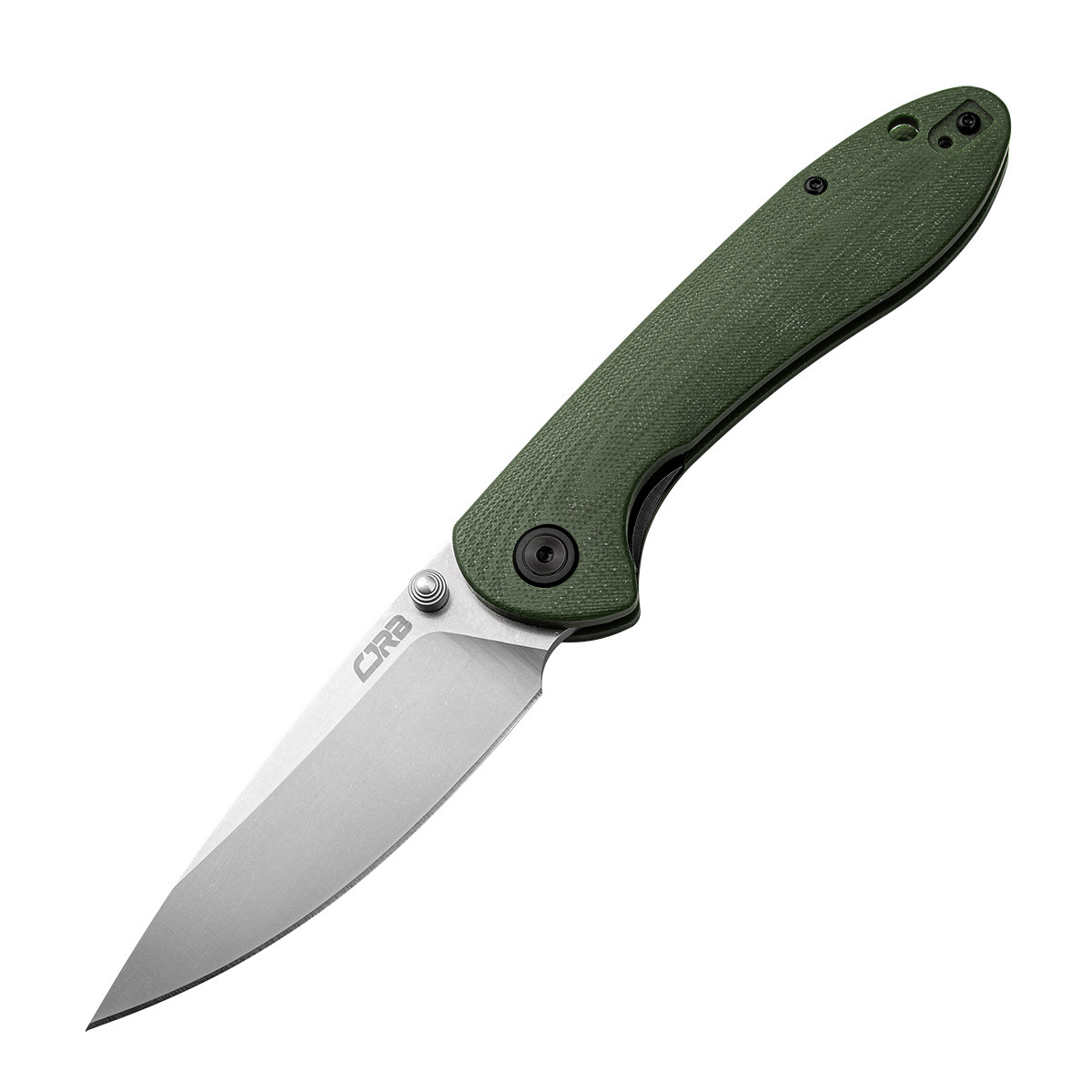 Складной нож CJRB Feldspar, сталь AR-RPM9, рукоять микарта, зеленый