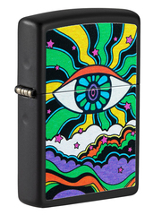 Фото Зажигалка ZIPPO Design с покрытием Black Matte, латунь/сталь