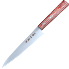 Фото Нож кухонный Kanetsune 135 мм, сталь DSR-1K6, рукоять pakka wood