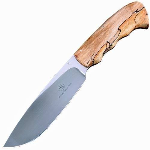 Нож с фиксированным клинком Arno Bernard Hippo, сталь N690, рукоять Spalted Maple