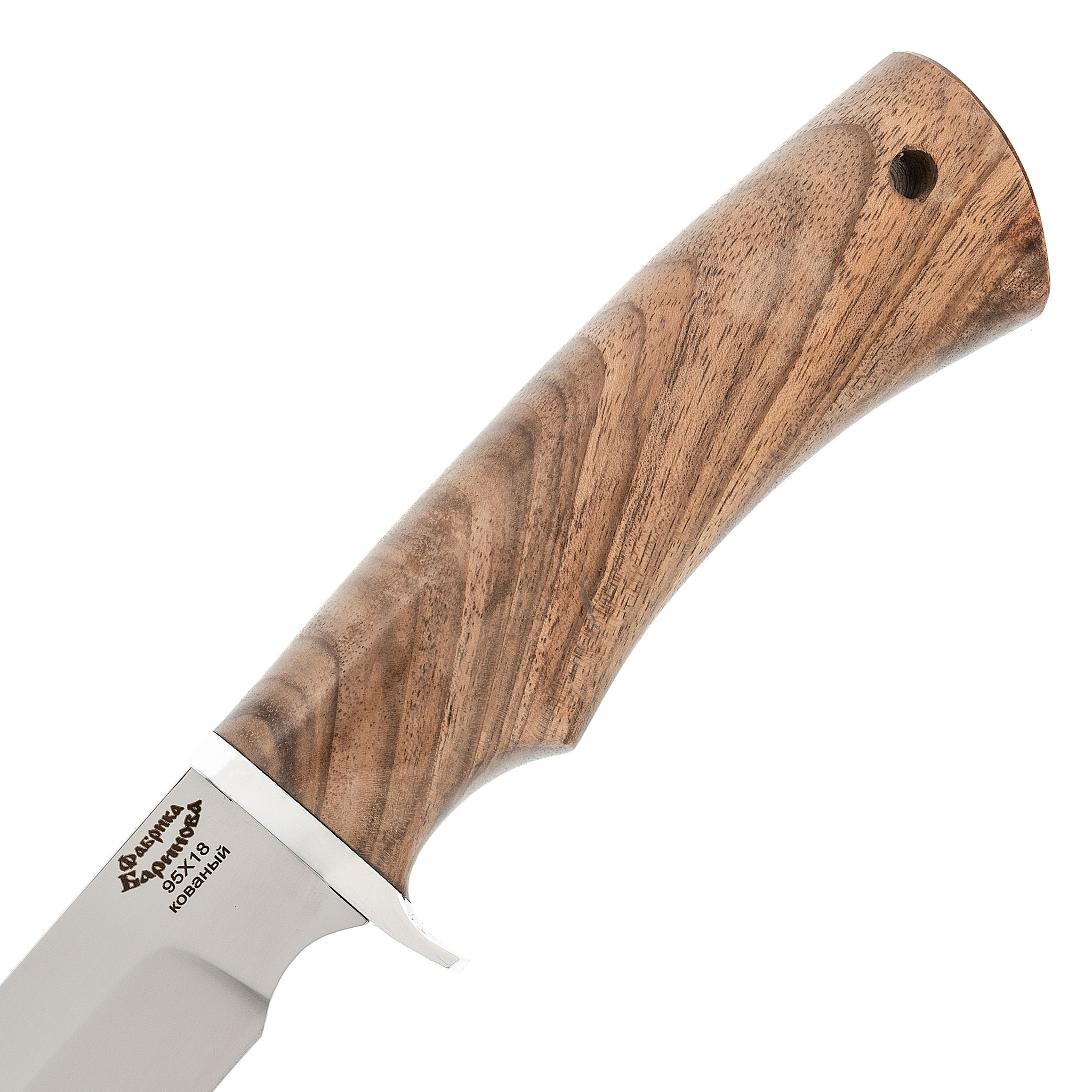 Нож Осетр , сталь 95Х18 , орех - фото 3