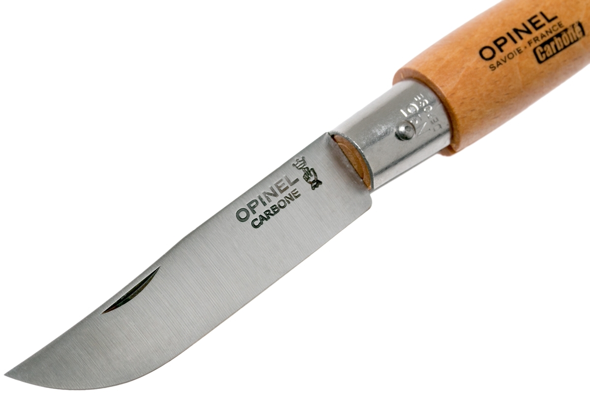 Нож складной Opinel №5 VRN Carbon Tradition, сталь AFNOR XC90 Carbon Steel, рукоять бук, 111050 - фото 7