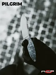 Фото Нож Pilgrim LE Map, сталь AUS-8 BSW, CrazyFiber Micarta