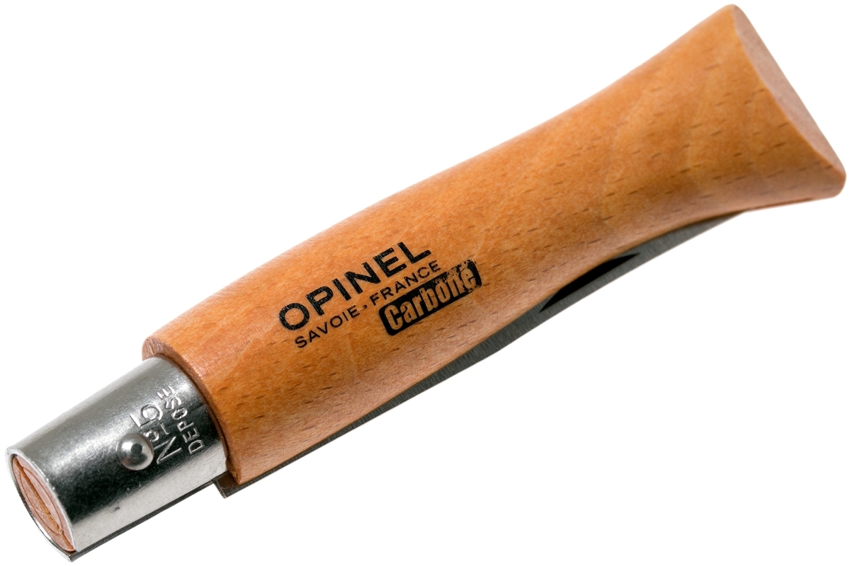 Нож складной Opinel №5 VRN Carbon Tradition, сталь AFNOR XC90 Carbon Steel, рукоять бук, 111050 - фото 8