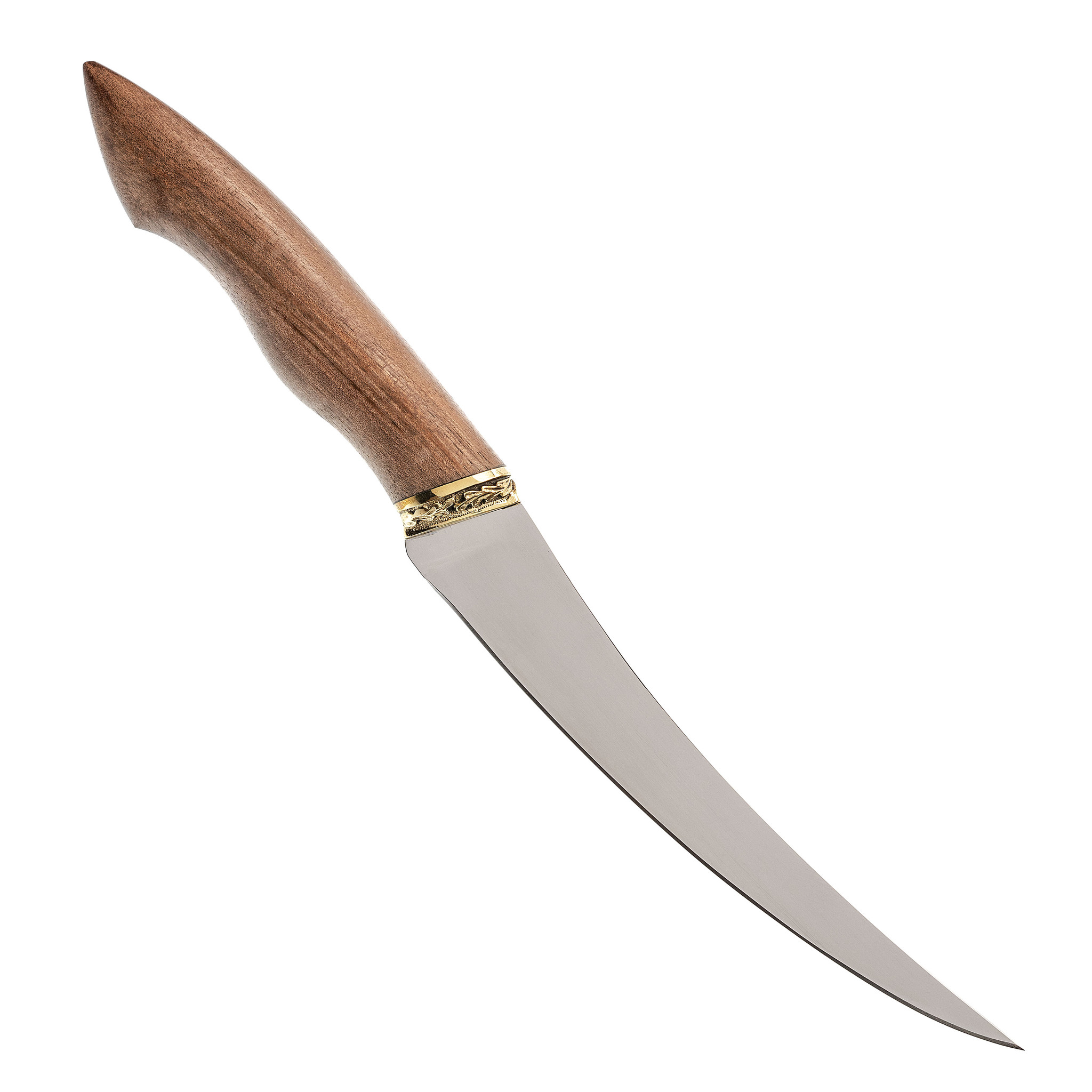 Нож филейный Фин-2, сталь 65х13, рукоять орех от Ножиков