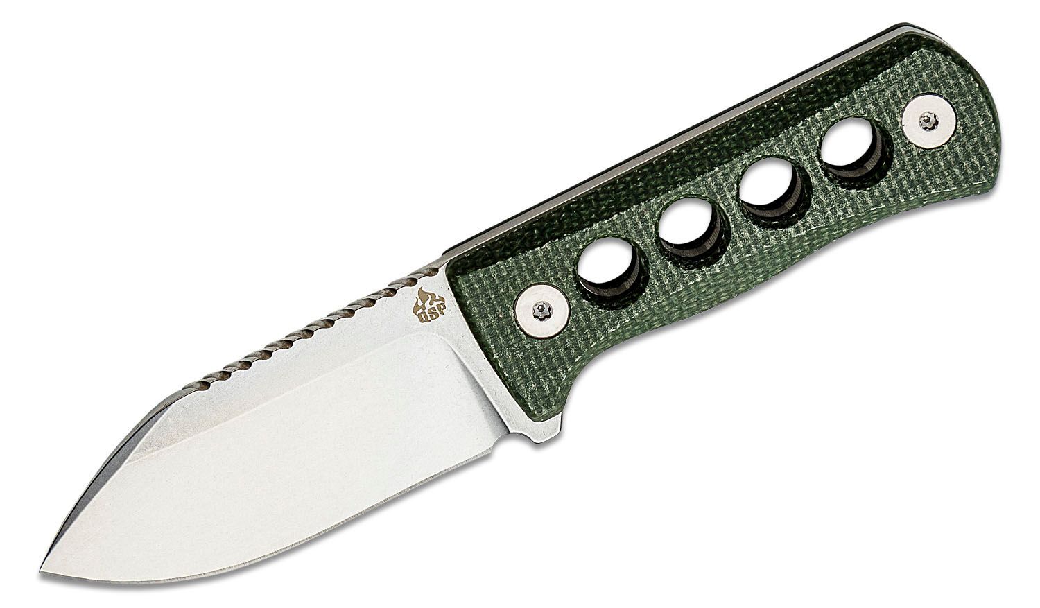 Нож QSP Canary, сталь 14C28N, рукоять микарта, зеленый