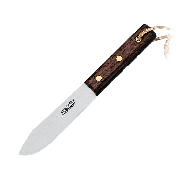 Нож Old Fox, сталь 420С, рукоять дерево палисандр, коричневый