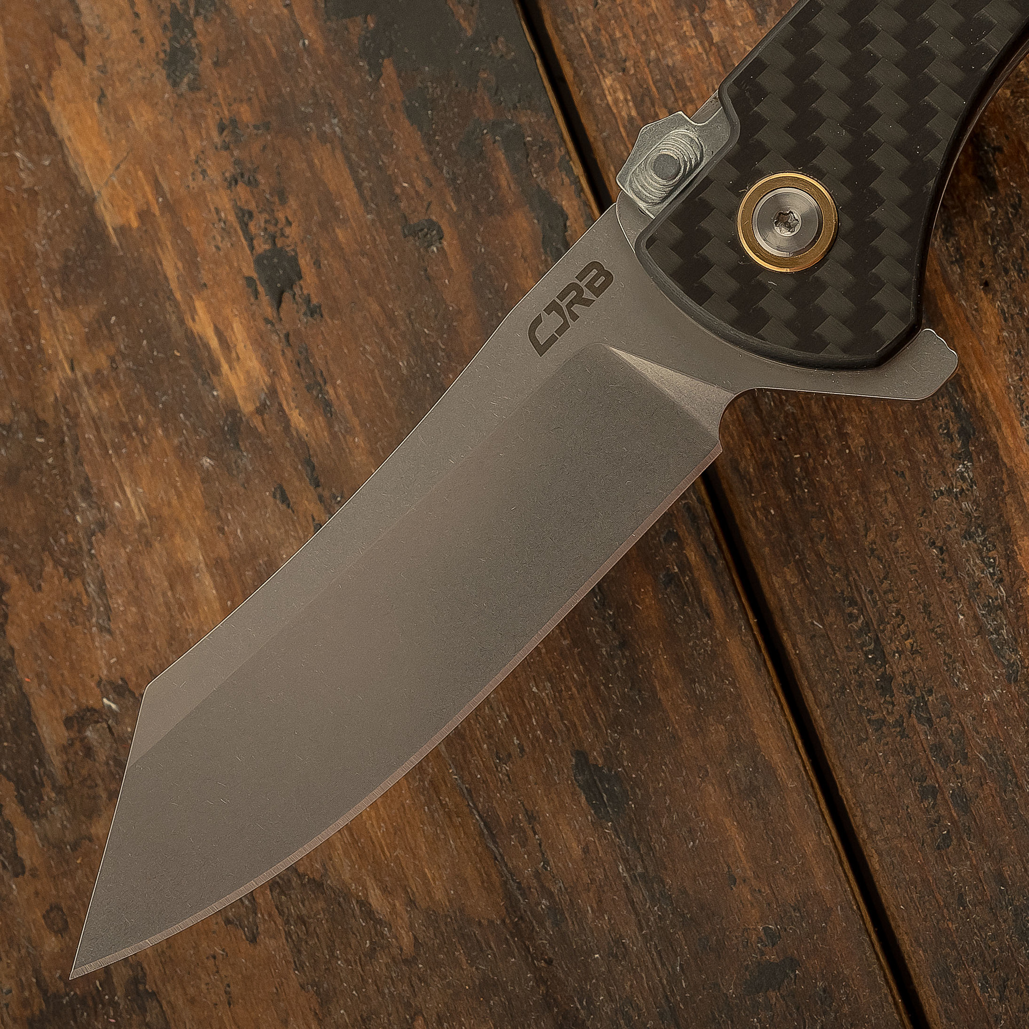 Складной нож CJRB Kicker, сталь D2, Carbon Fiber - фото 3