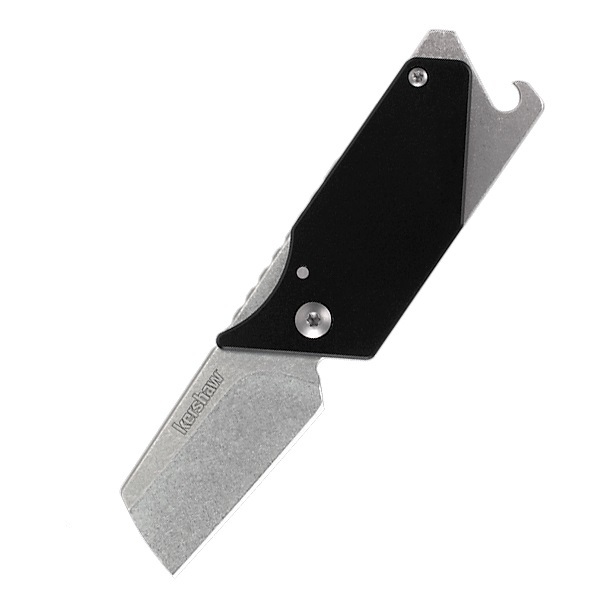 Складной нож Sinkevich Design Pub, Carbon Fiber - KERSHAW 4036CF, сталь клинка 8Cr13MoV (Stonewashed), рукоять карбон/сталь, чёрный - фото 1