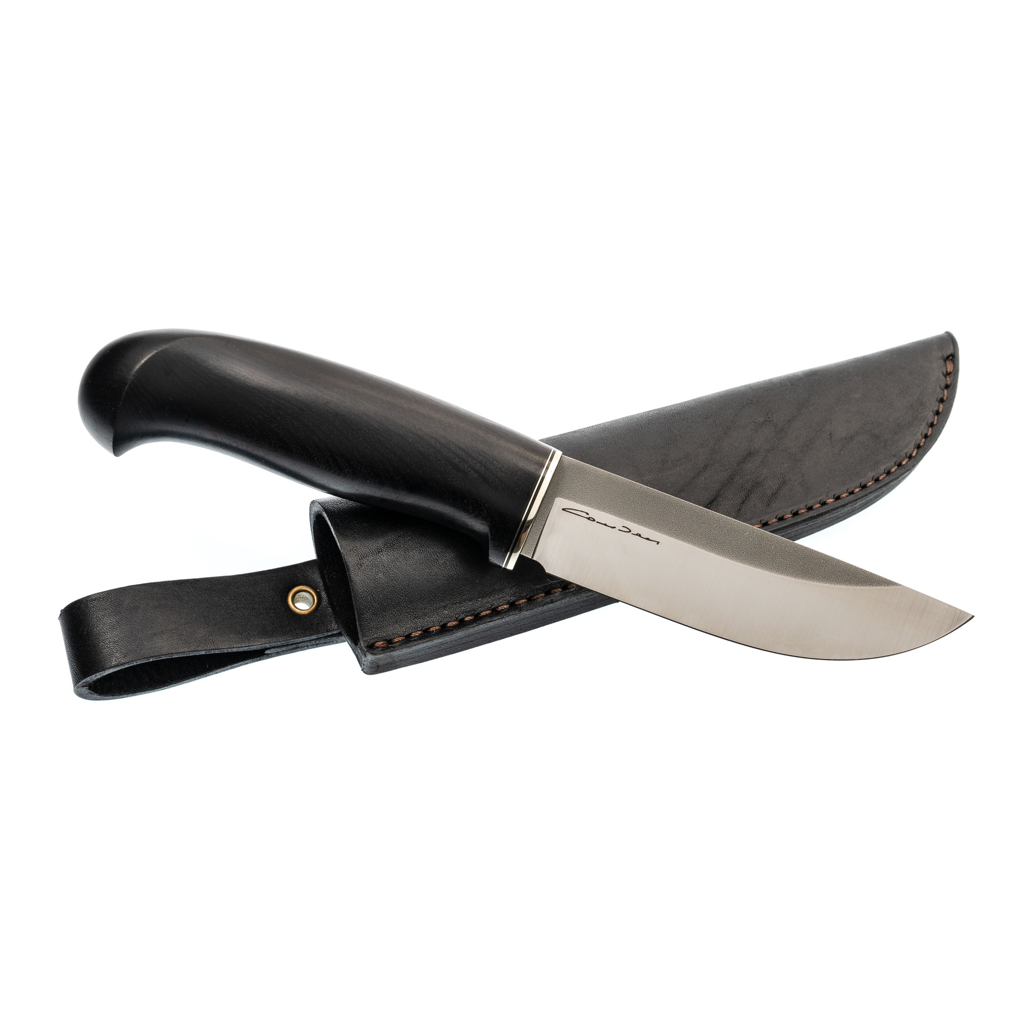 Нож Барбус, сталь M390, черный граб - фото 5