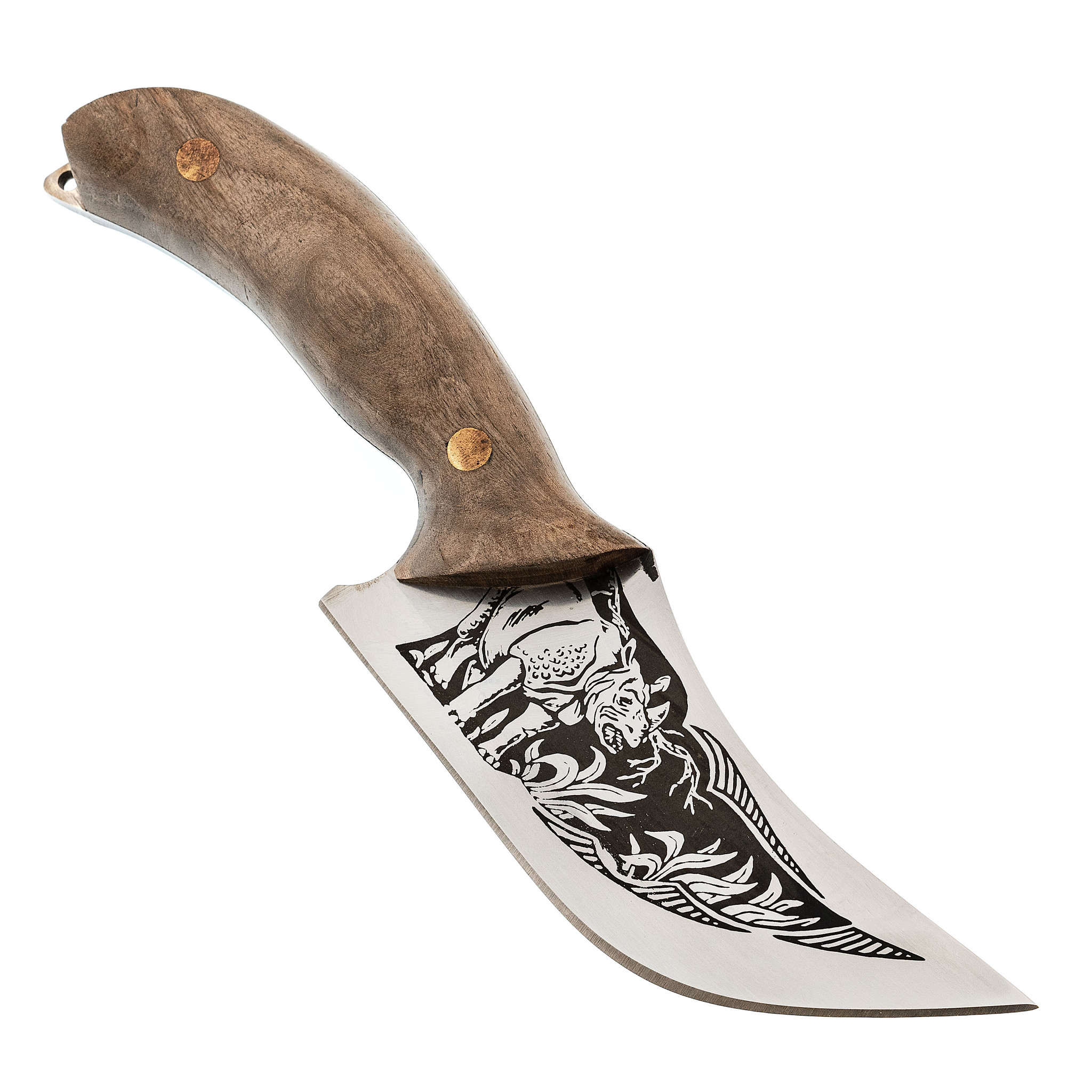 Нож Носорог, сталь 65х13, орех, Кизляр - фото 2
