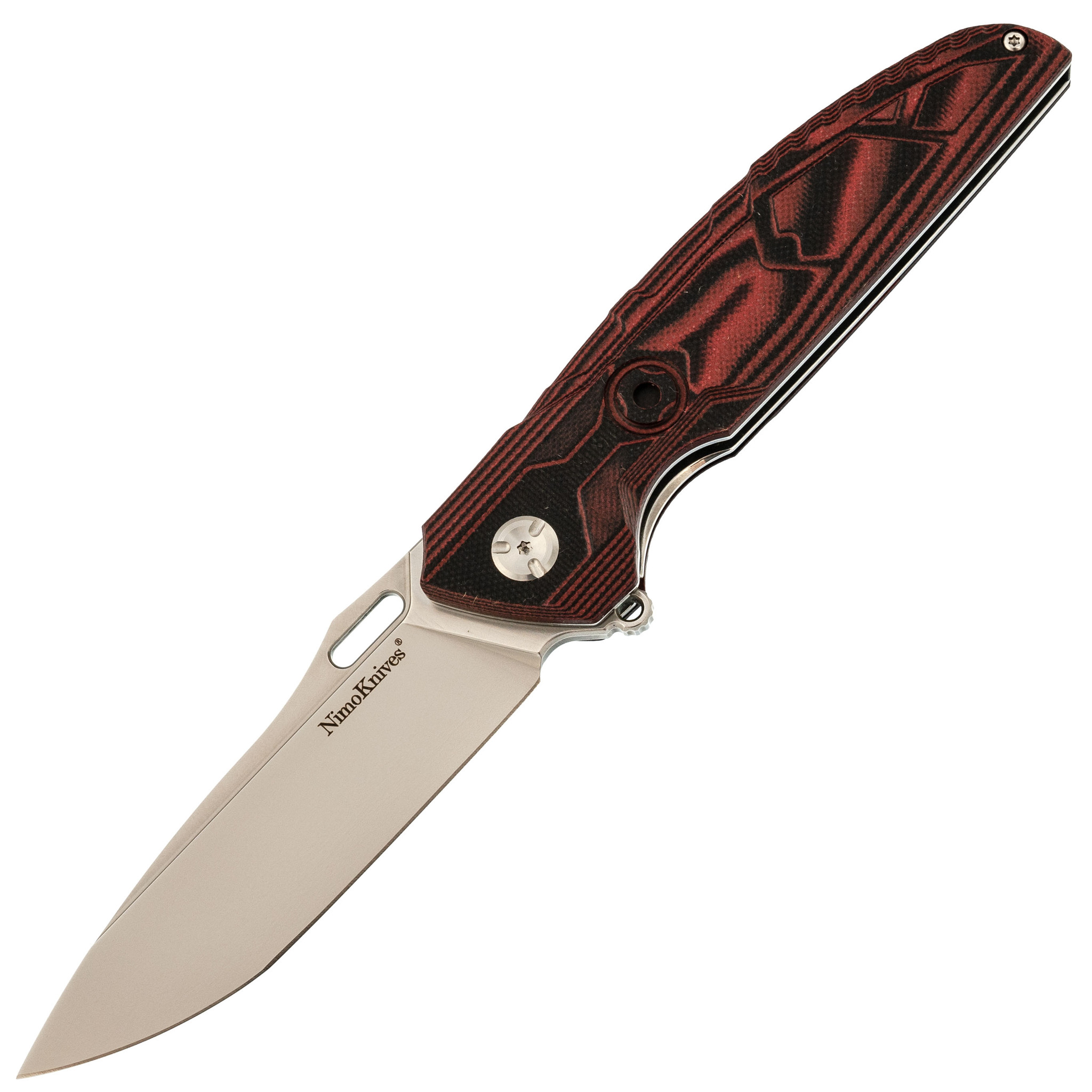   Fat Dragon Knives Rough Red,  D2,  G10