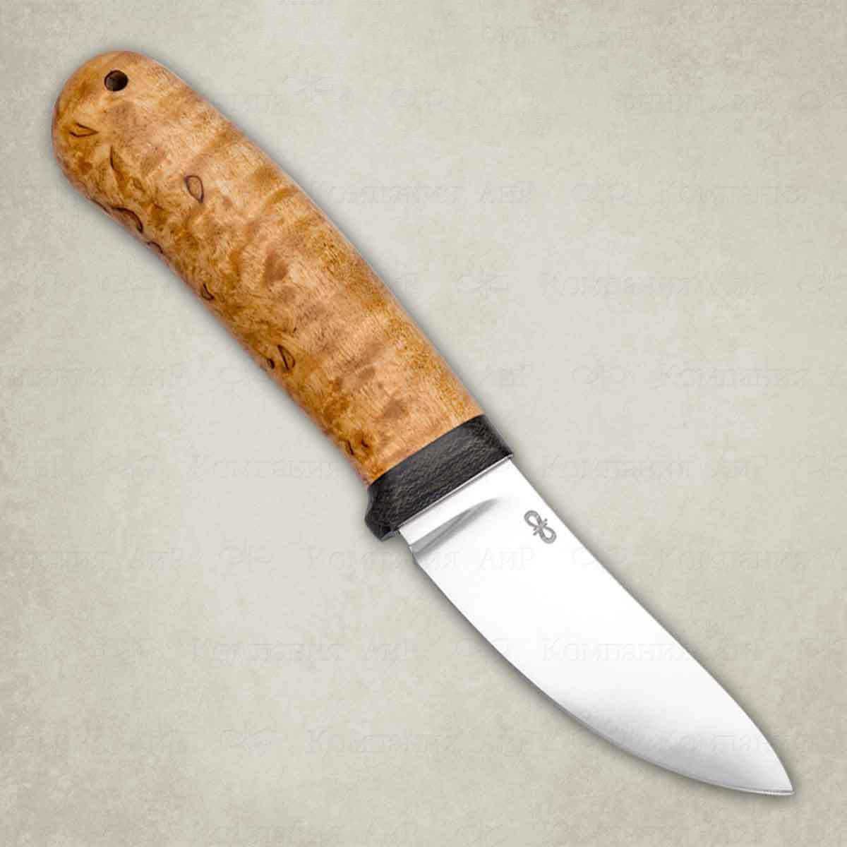 Нож разделочный АиР  Горностай , сталь 95х18, рукоять карельская береза