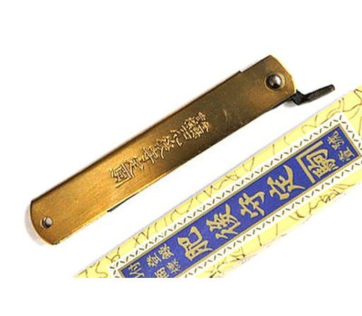 Нож складной Kanekoma Higonokami HKA-100Y, сталь Aogami, рукоять латунь - фото 5