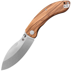 Фото Складной нож Petrified Fish Zonda, сталь 14C28N, рукоять Olive wood