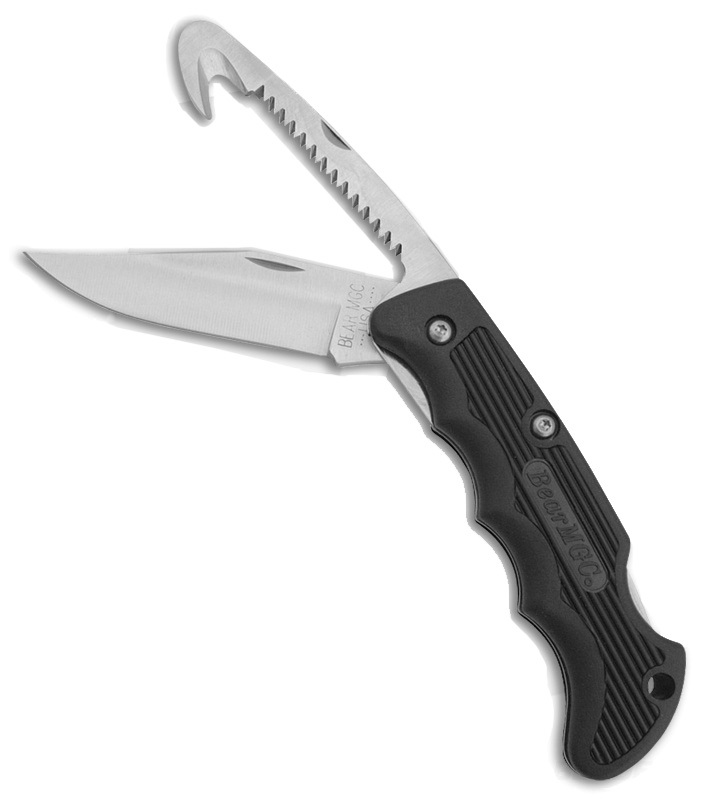 Складной нож Bear & Son, Cushioned Grip, 460GH, нержавеющая сталь 440, с двумя лезвиями от Ножиков