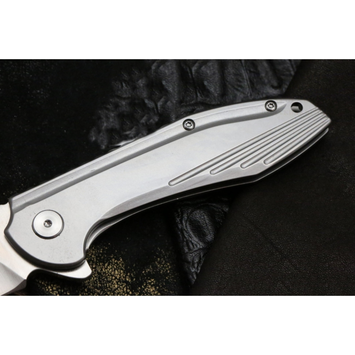 Складной нож Magnum Quantum - Boker 01RY975, сталь 440A Satin, рукоять нержавеющая сталь - фото 4