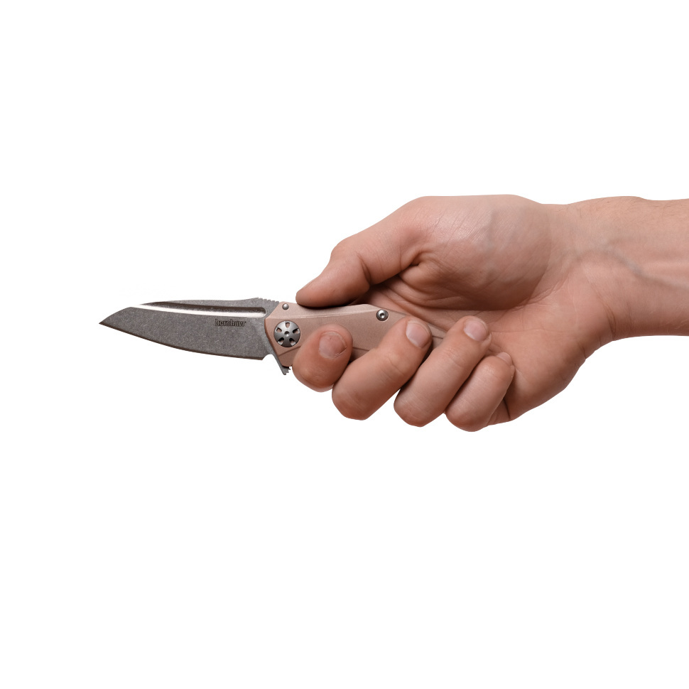 Складной полуавтоматический нож Kershaw Mini Natrix Copper K7006CU, сталь D2, рукоять медь - фото 3