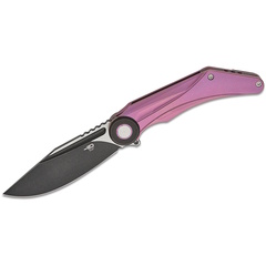 Фото Складной нож Bestech Seraph, сталь M390, рукоять титан, фиолетовый