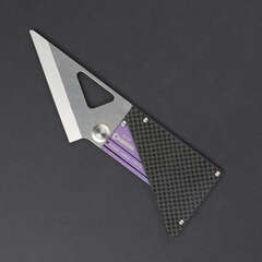 Фото Складной нож Daggerr Cardknife сталь VG-10, рукоять Purple Ti/Carbon Fiber