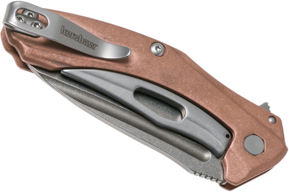Складной полуавтоматический нож Kershaw Mini Natrix Copper K7006CU, сталь D2, рукоять медь - фото 9
