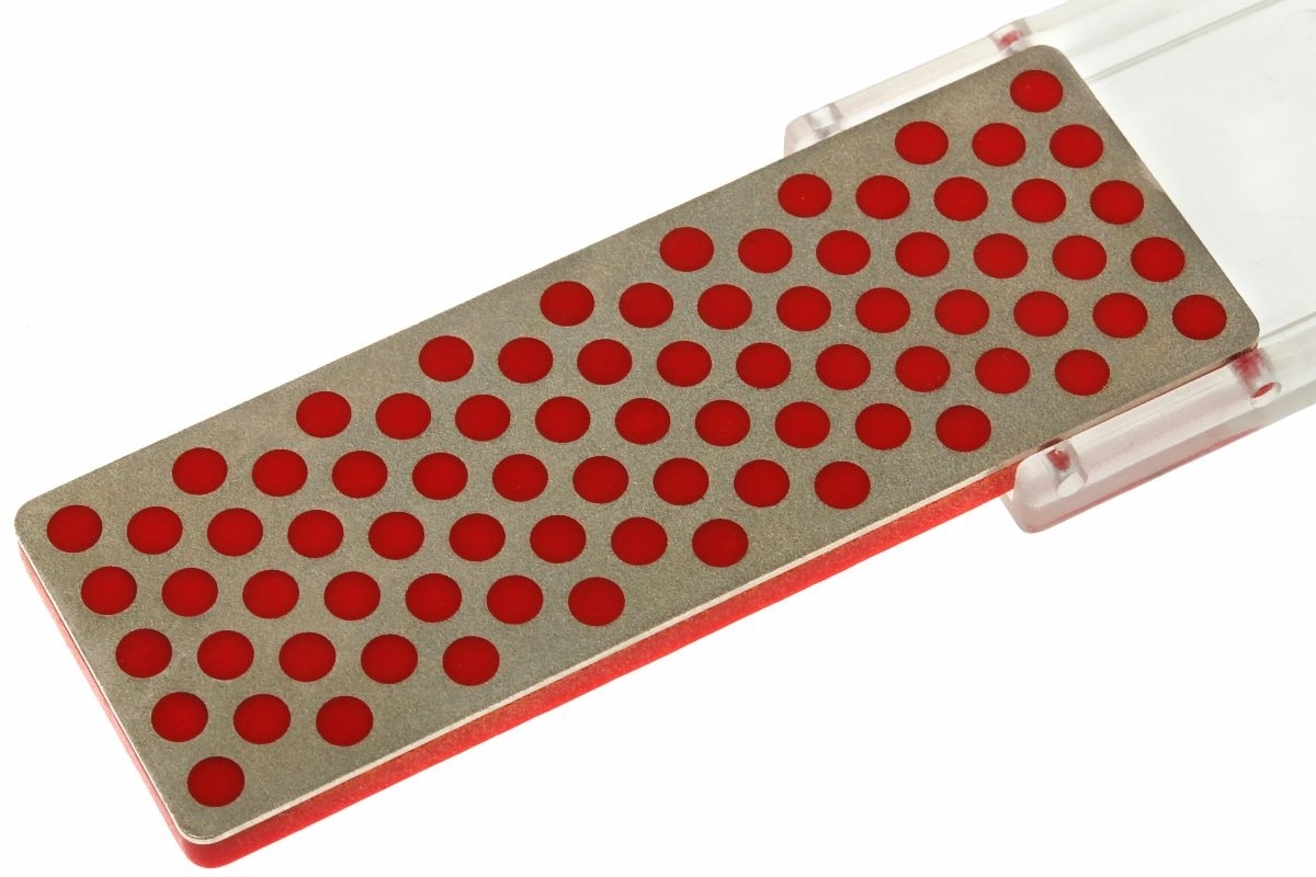 Складная точилка - брелок DMT® Fine, 600 mesh, 25 micron, с желобом для заточки рыболовных крючков от Ножиков
