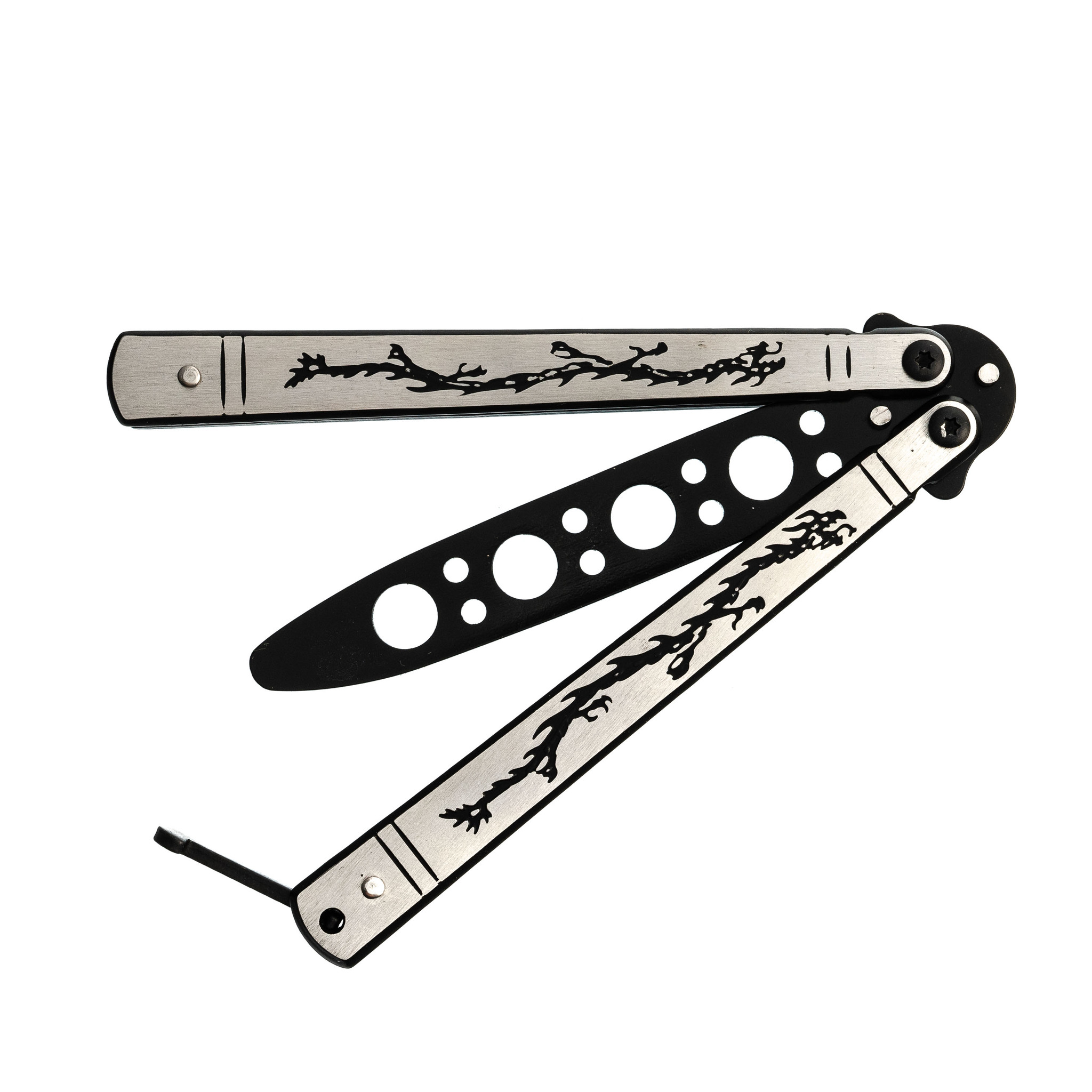 Тренировочный нож-бабочка (балисонг) Дракон 2 от Ножиков