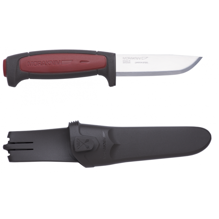 Нож с фиксированным лезвием Morakniv Pro C, углеродистая сталь, рукоять резина/пластик
