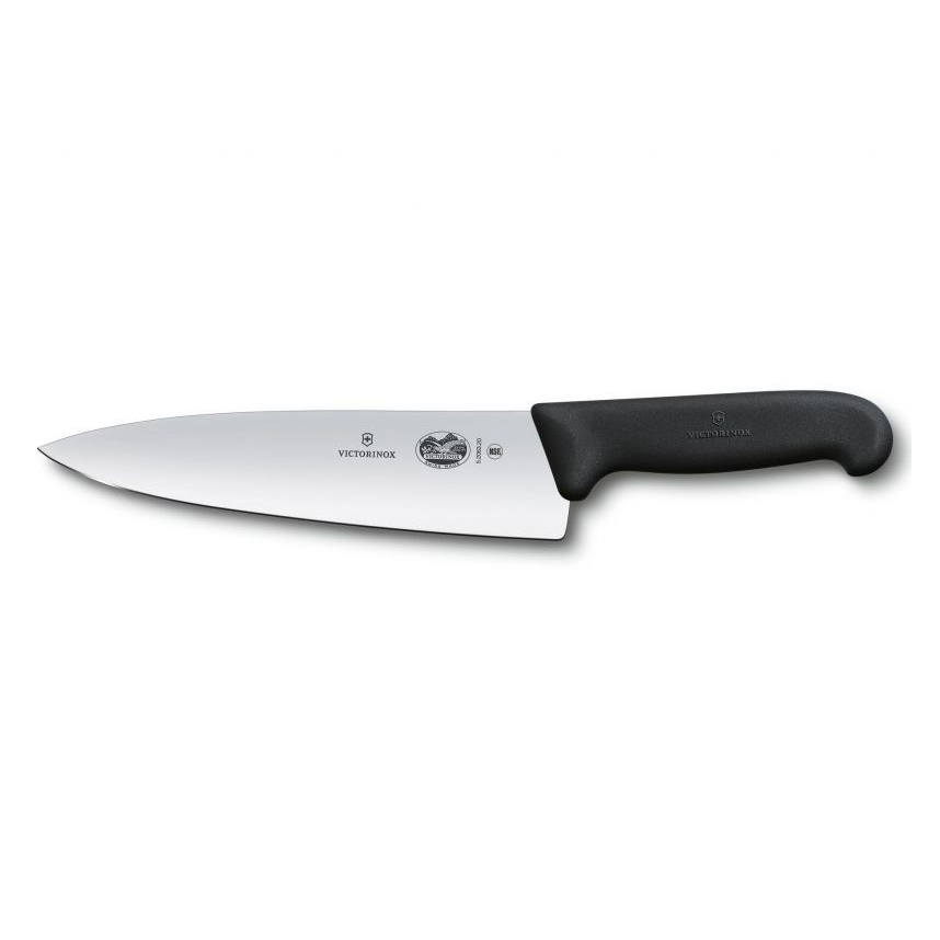 фото Шеф-нож victorinox, сталь x55crmo14, рукоять фиброкс, черный