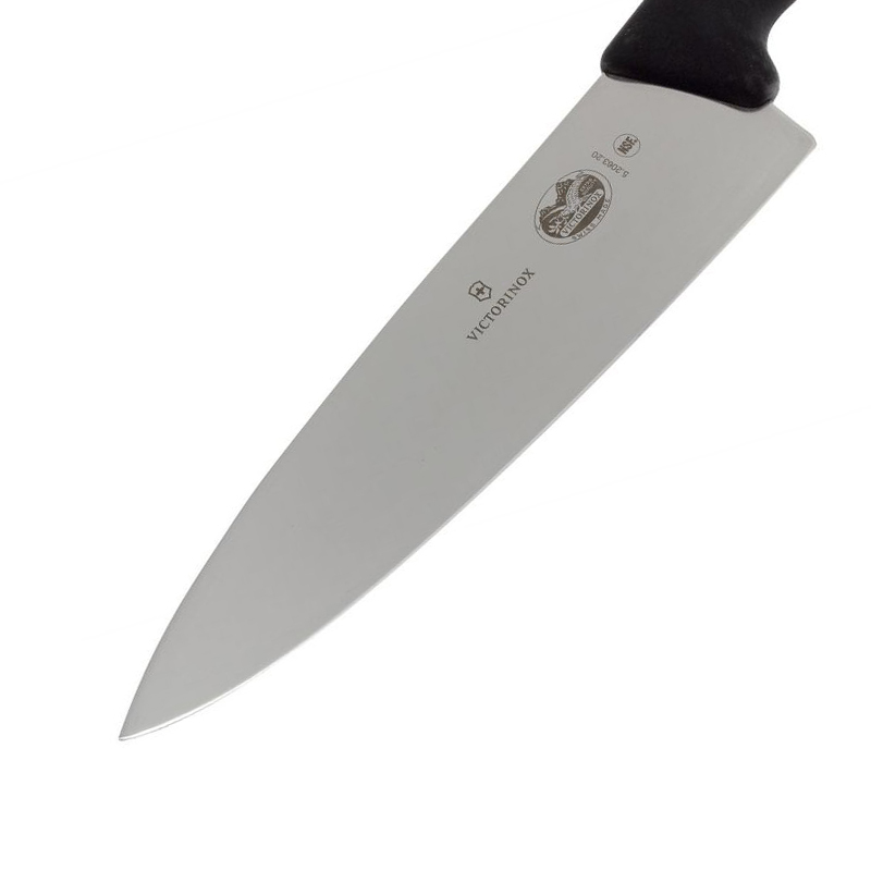 Шеф-нож Victorinox, сталь X55CrMo14, рукоять фиброкс, черный от Ножиков