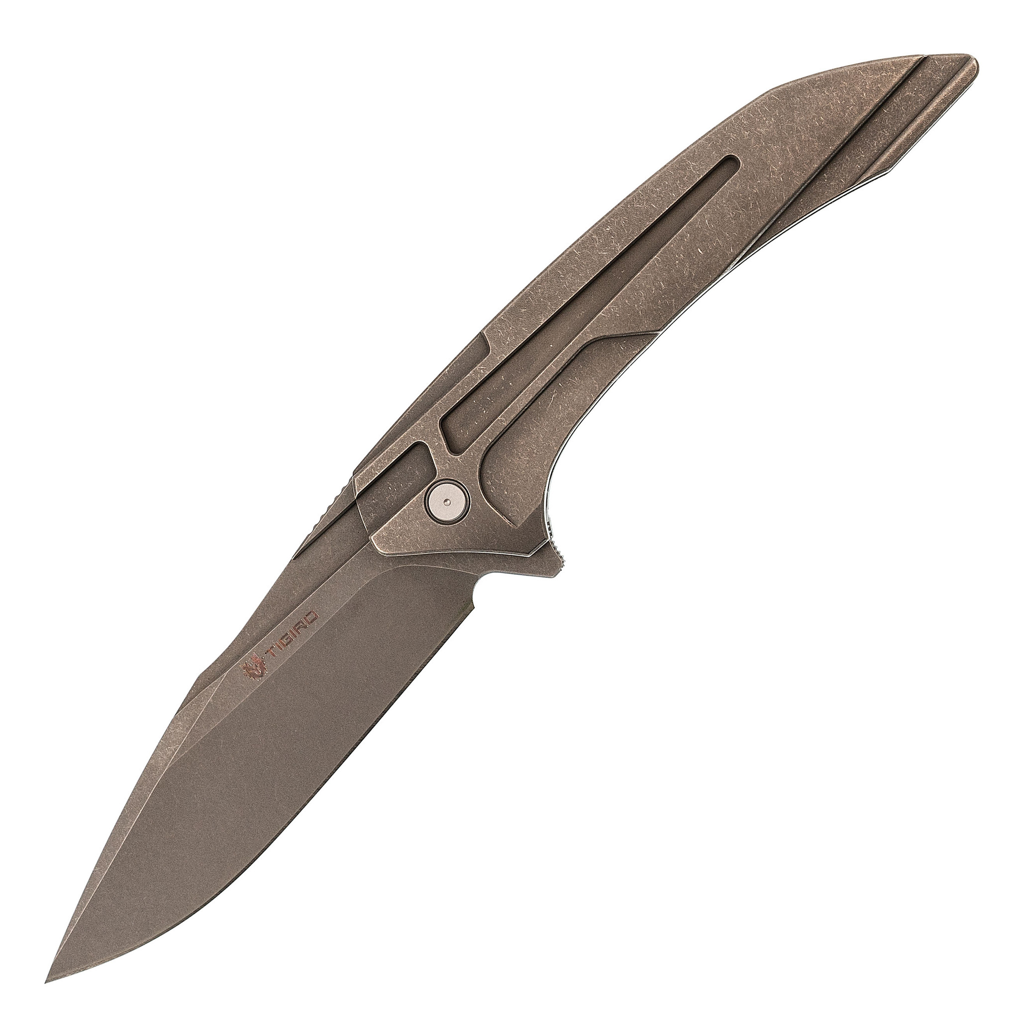 Интегральный складной нож Tigird Zero, сталь Bohler M390, рукоять TC21 titanium