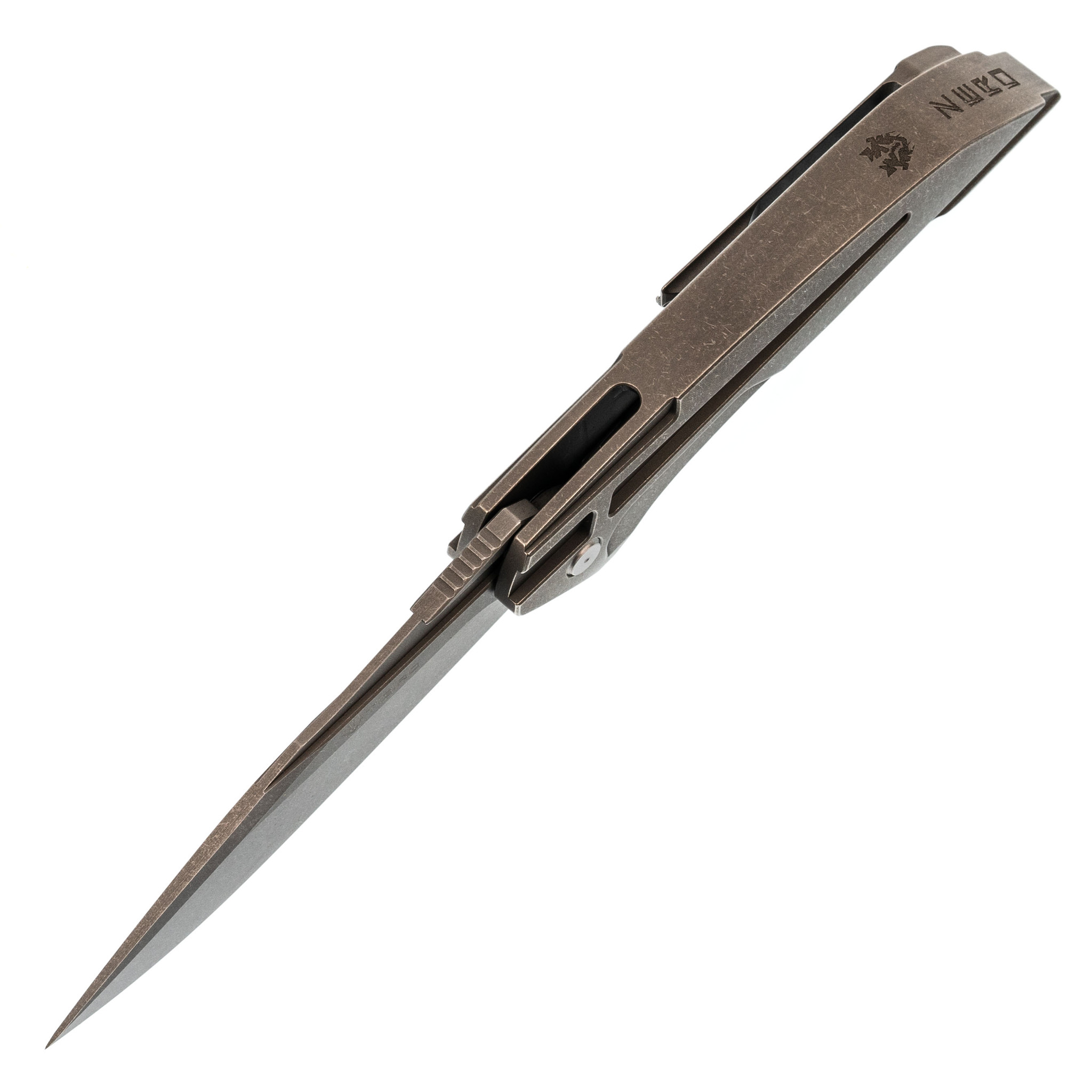 Интегральный складной нож Tigird Zero, сталь Bohler M390, рукоять TC21 titanium - фото 2