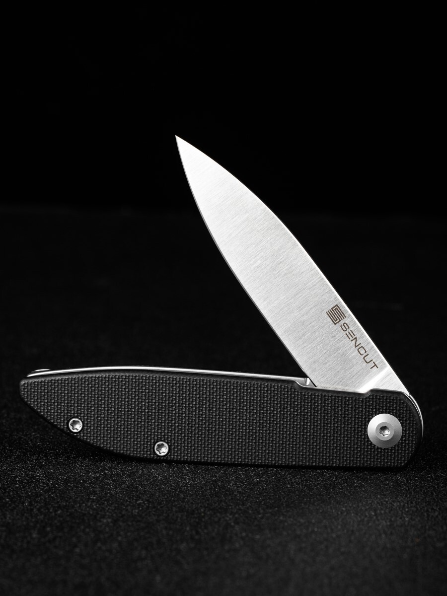 Складной нож Sencut Bocll II, сталь D2, рукоять G10, black - фото 10