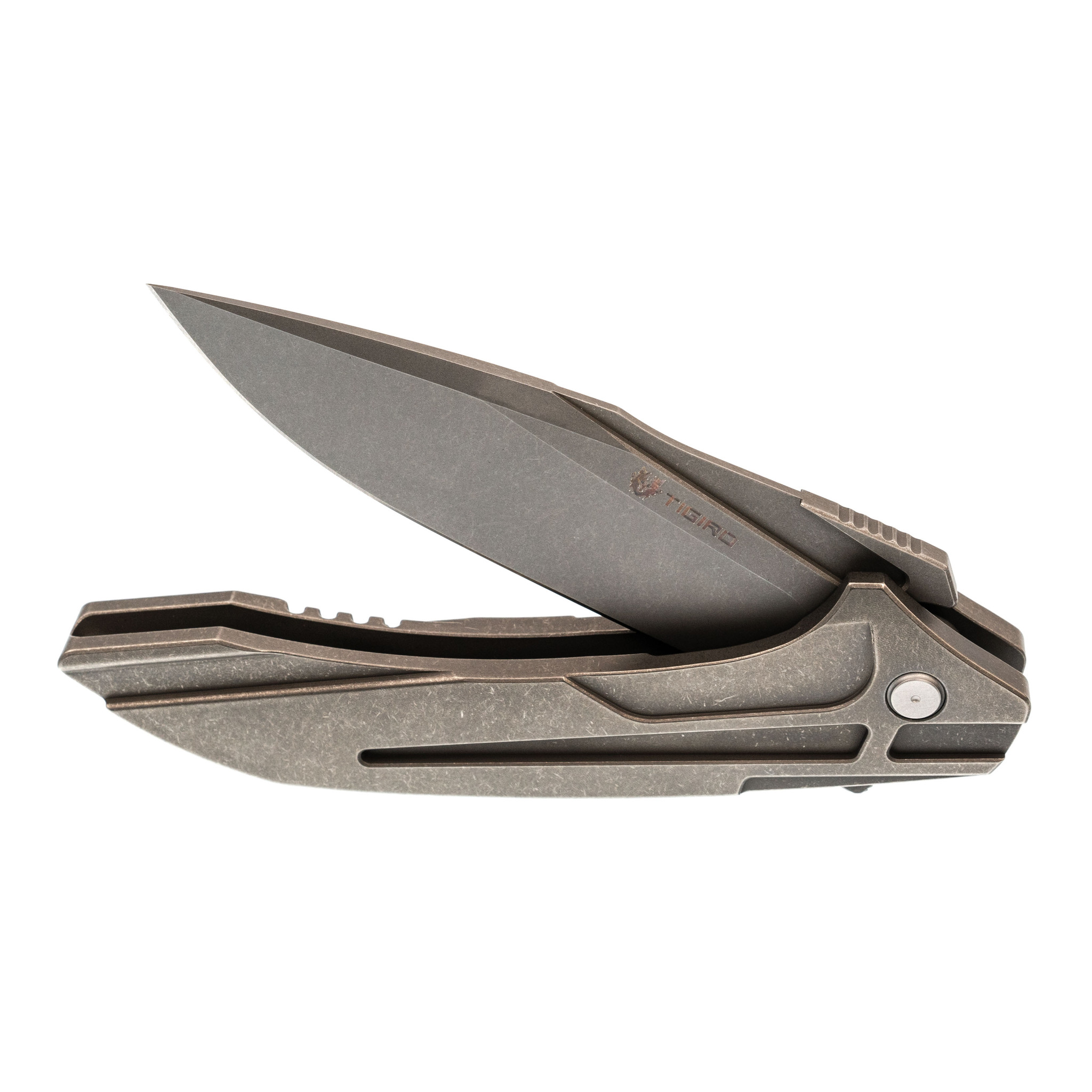Интегральный складной нож Tigird Zero, сталь Bohler M390, рукоять TC21 titanium - фото 6