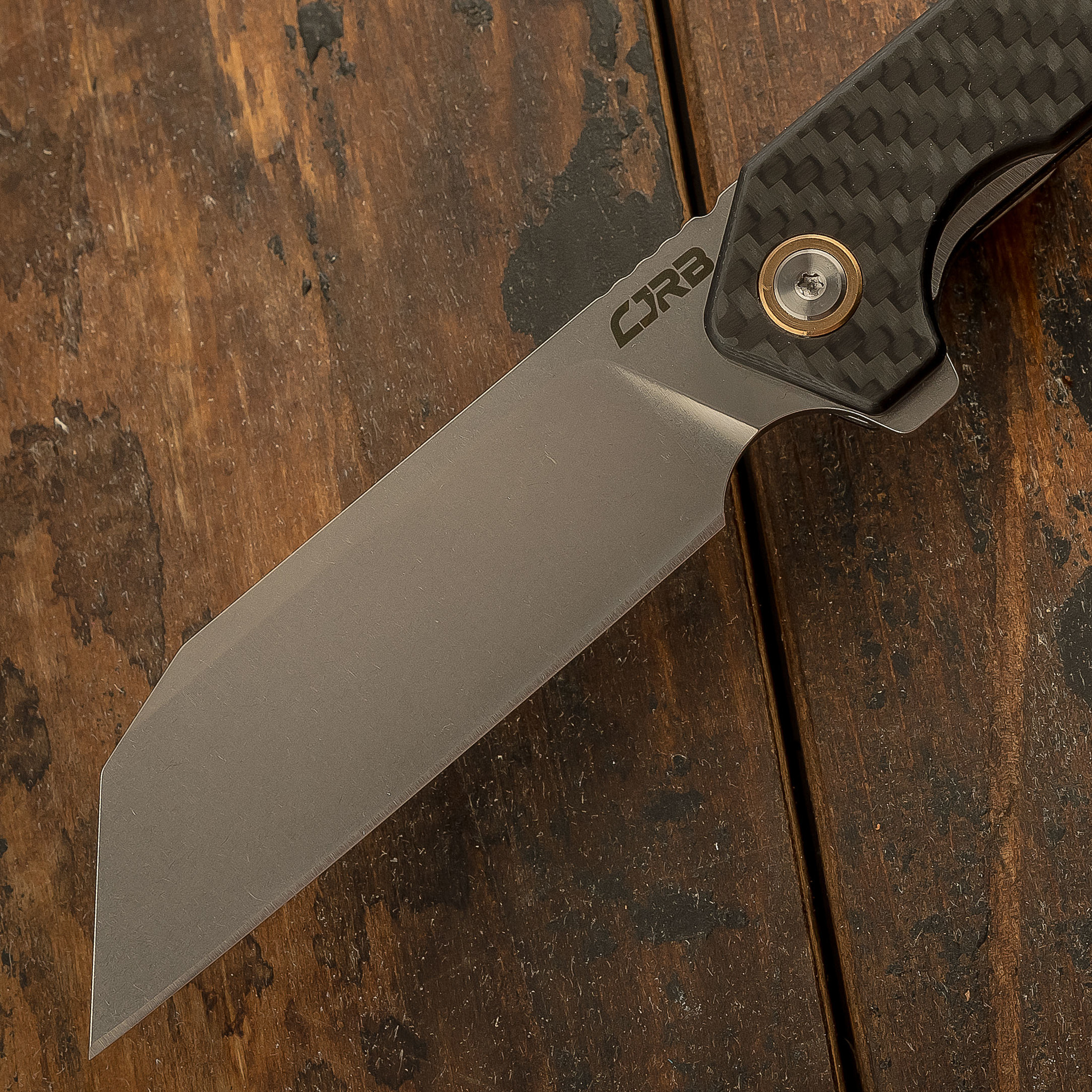 Складной нож CJRB Rampart, сталь D2, Carbon Fiber от Ножиков