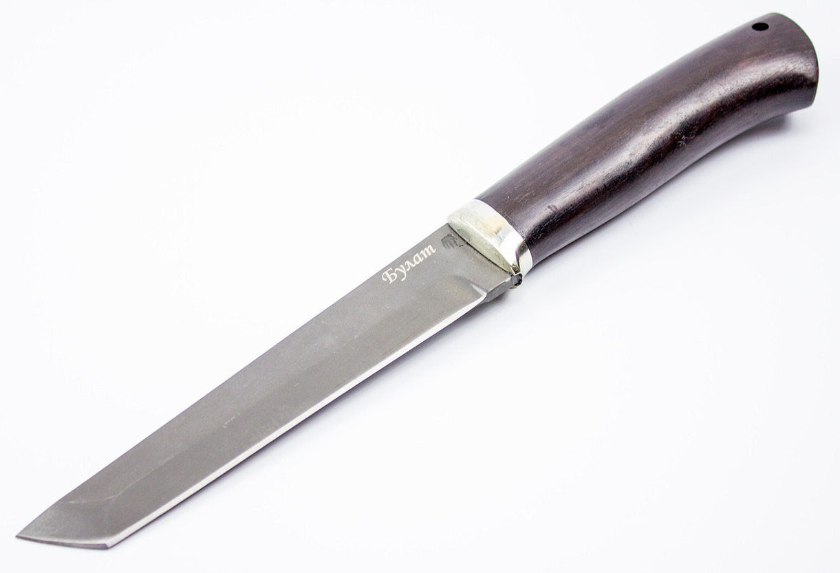 Нож Японец, сталь булат, граб - фото 2