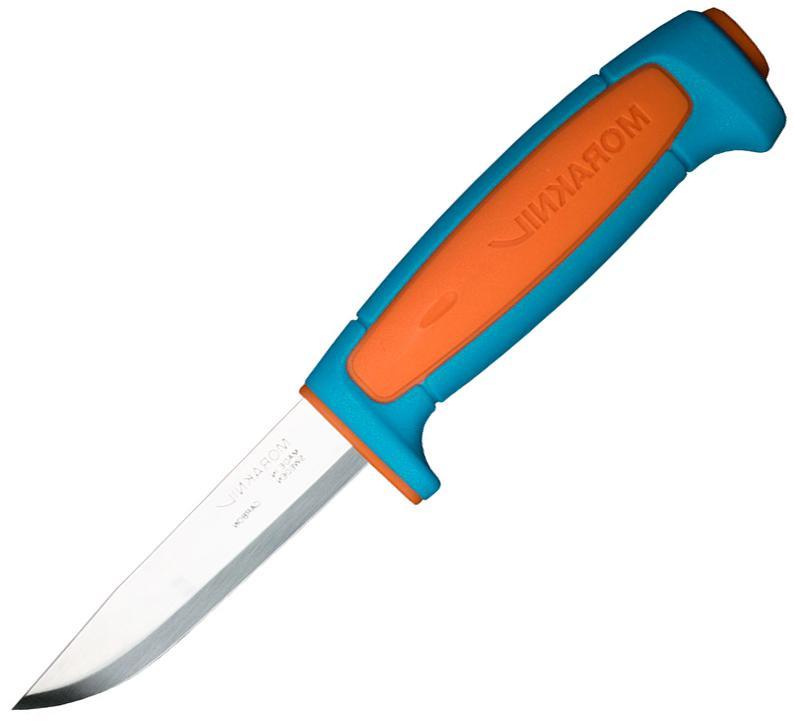 фото Нож с фиксированным лезвием morakniv basic 511, углеродистая сталь, рукоять пластик, синий