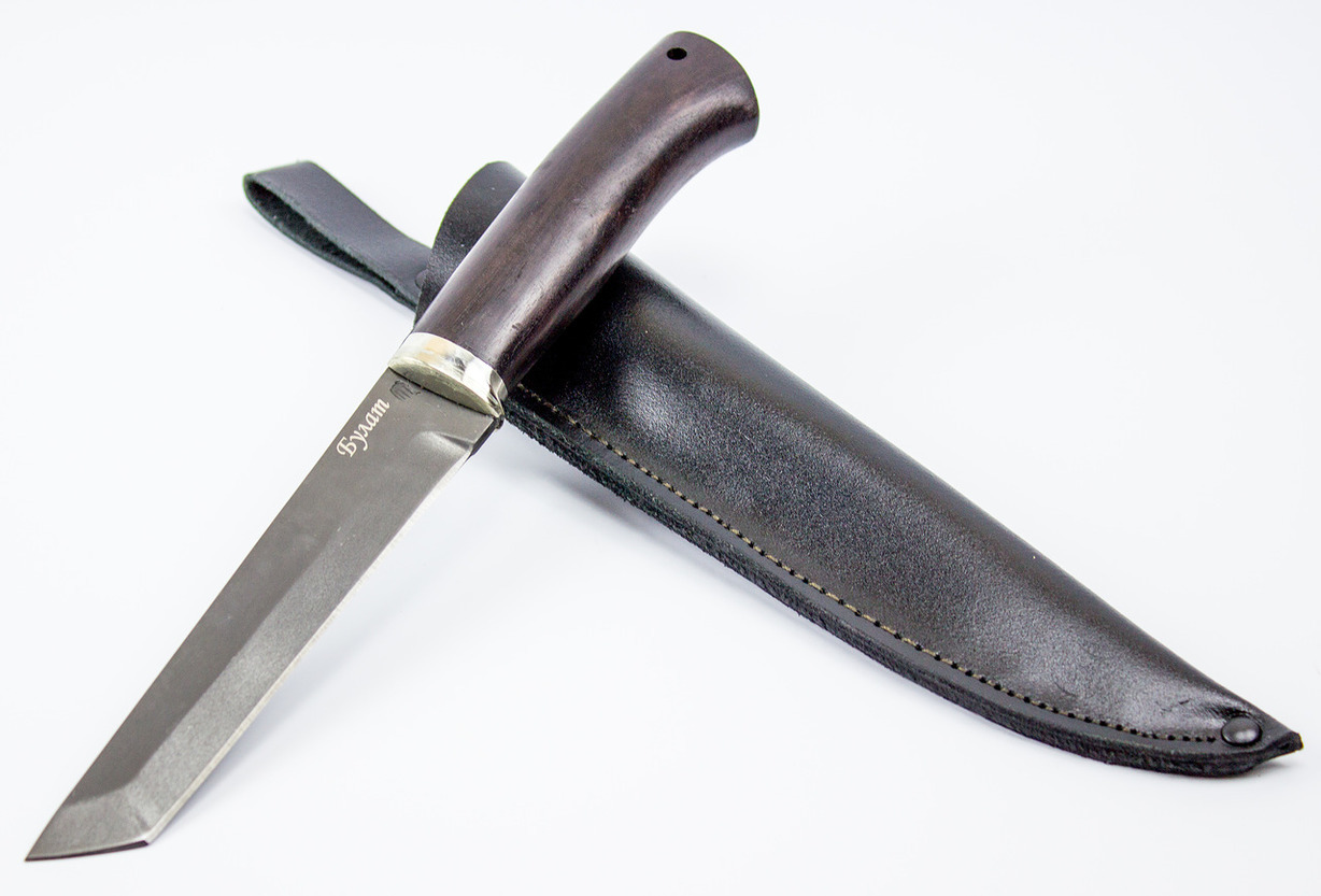 Нож Японец, сталь булат, граб - фото 4