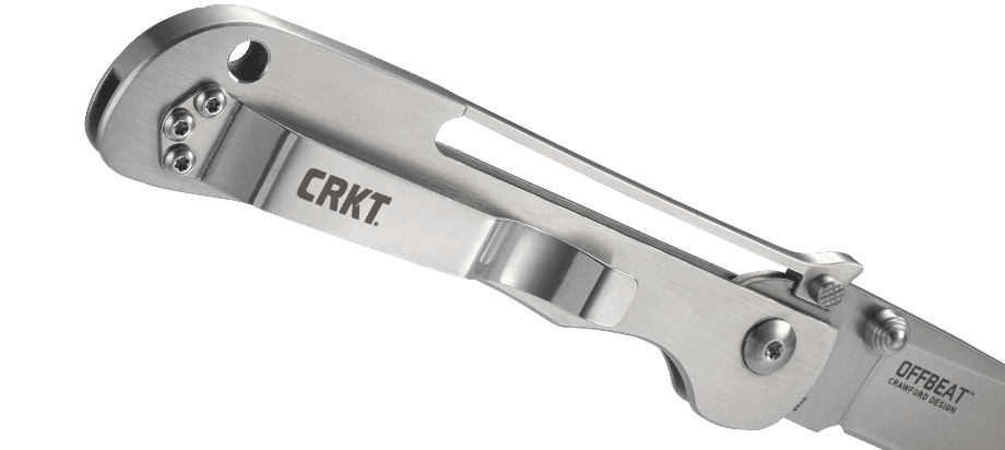 Складной нож CRKT Offbeat, сталь 8Cr13MoV, рукоять из нержавеющей стали - фото 3