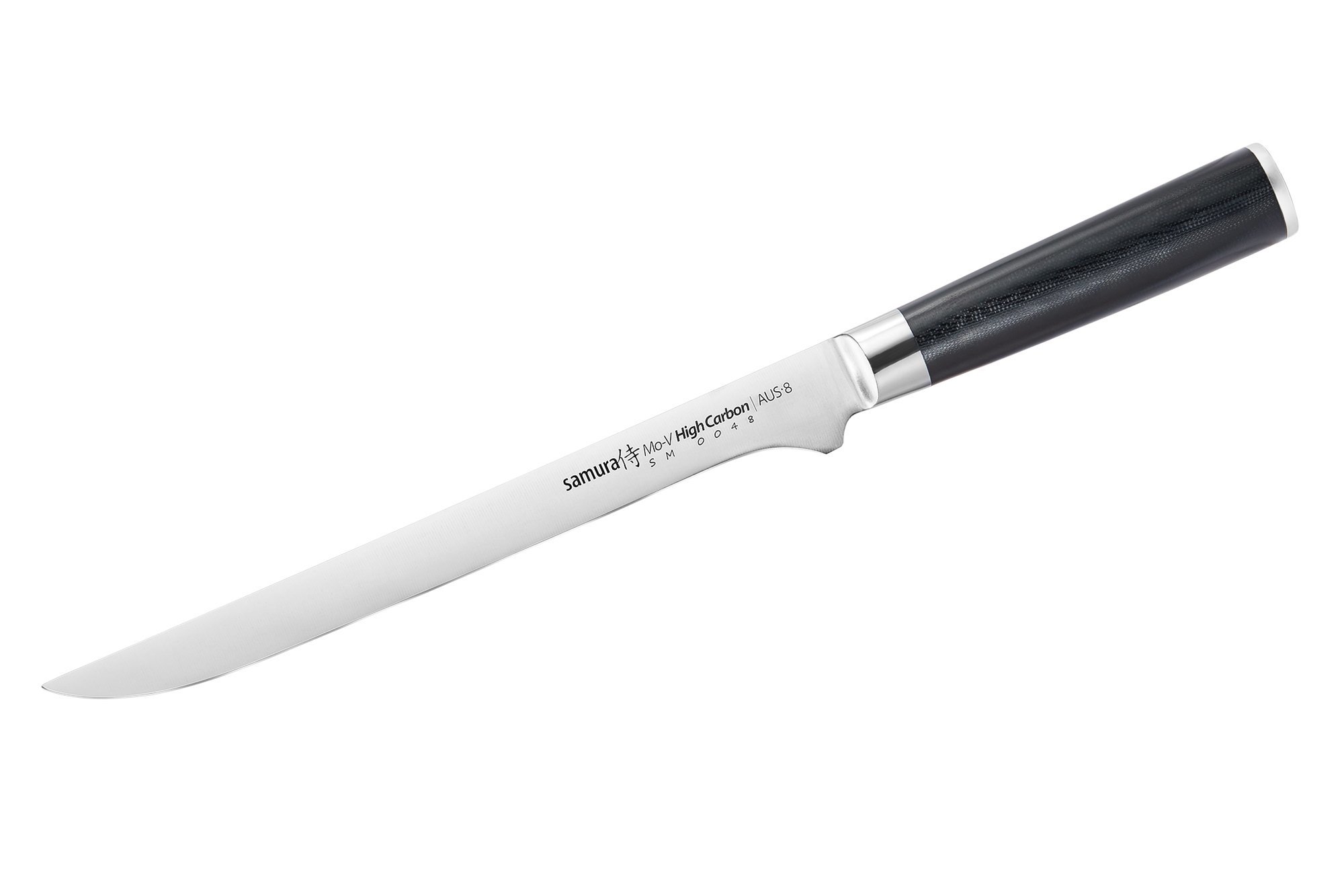 Нож кухонный Samura Mo-V филейный 218 мм, G-10, Для рыбы, Ножи филейные