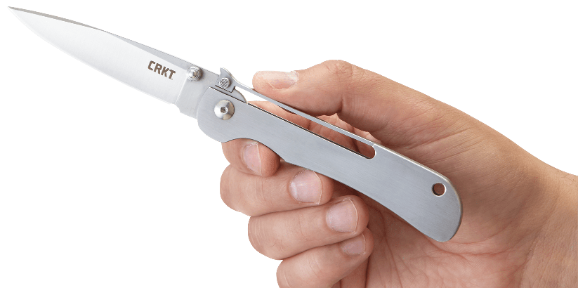 Складной нож CRKT Offbeat, сталь 8Cr13MoV, рукоять из нержавеющей стали - фото 8
