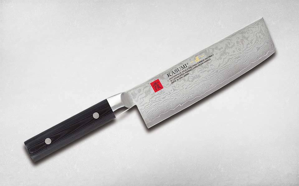 фото Нож-топорик для овощей накири 170 мм kasumi 94017, сталь vg-10, рукоять микарта