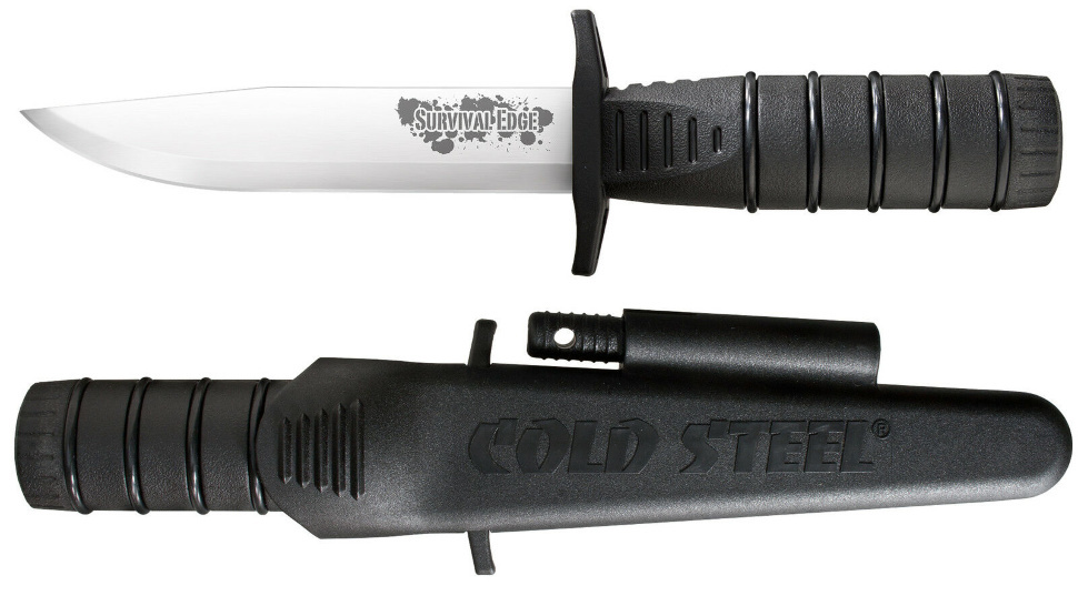 Нож Cold Steel Survival Edge (Black) 80PHB, сталь 4116, рукоять полипропилен - фото 10
