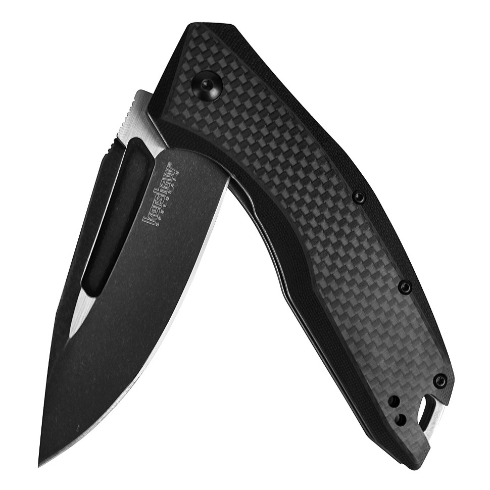 Складной нож Flourish KERSHAW 3935, сталь 8Cr13MoV BlackWash™, рукоять G-10 и Carbon - фото 5