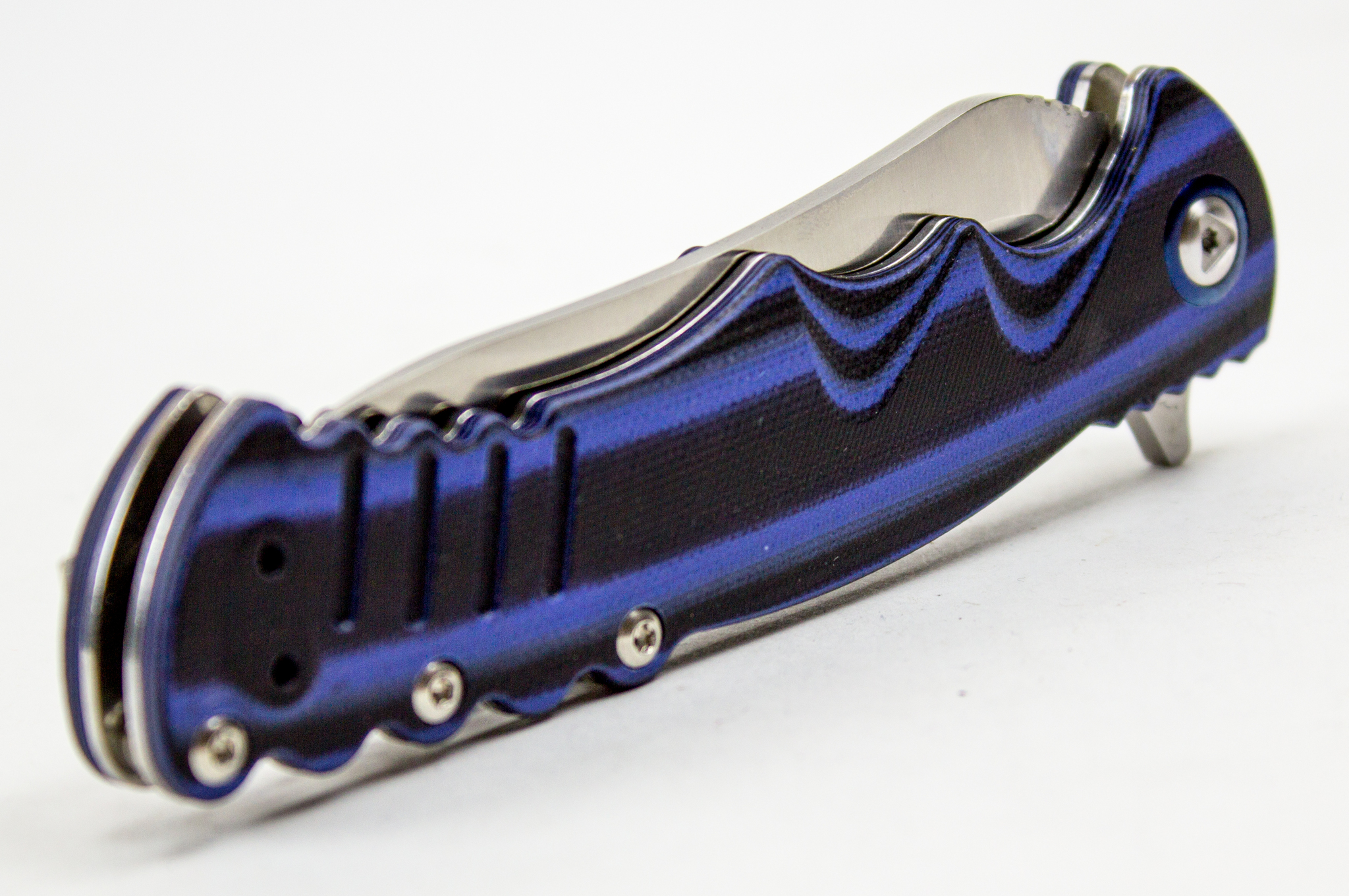 Складной нож Шакс, сталь 9Cr18MoV, синий - фото 2