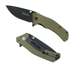 Фото Нож складной KERSHAW Knockout с оливковой рукоятью